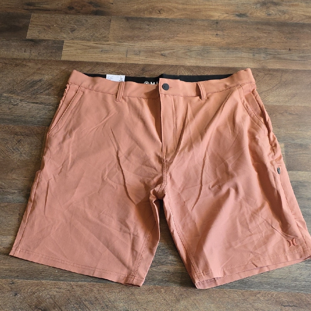 Hurley Men's Terracotta Flat Front Shorts